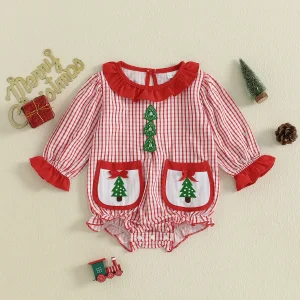 Romper Ruffle Jumpsuit Christmas Outfit