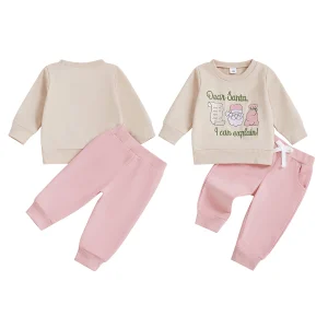 Toddler Girl 2-Piece Christmas Outfits for Girls