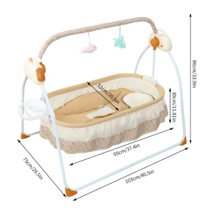 Electric Cradle Foldable Electric Baby Swing,