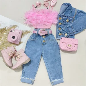 Girls Summer Clothing Outfit Sets.