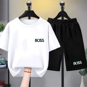 Child T-shirt Summer Short 2pcs Kids Set