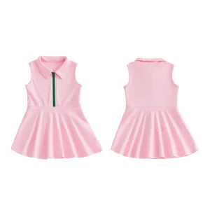 Girls Sleeveless Tennis Dress Summer Fashionable.