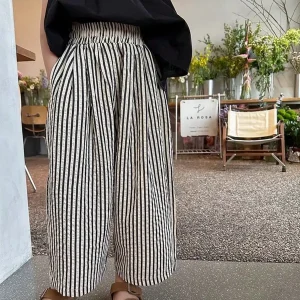 Girls Loose Straight Leg Pants Soft Lightweight.