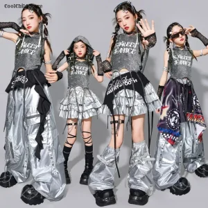 Girls K-pop Crop Hoodies Cargo Pants SET.