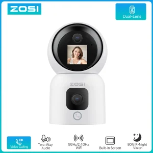 ZOSI 360° Smart Home Security Camera PTZ.