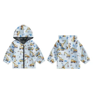 Hood Jacket Zip Closure Toddler Boy.