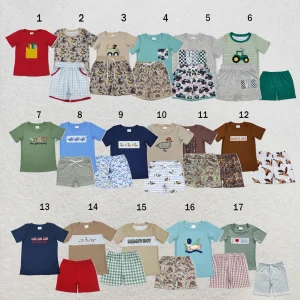 Toddler Boy 2 Piece Outfits Print.