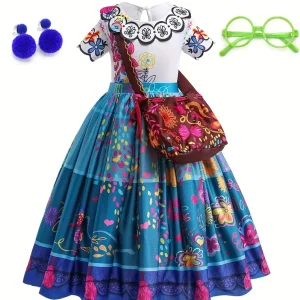 Costume for Girls Cosplay  Outfit Princess Halloween.